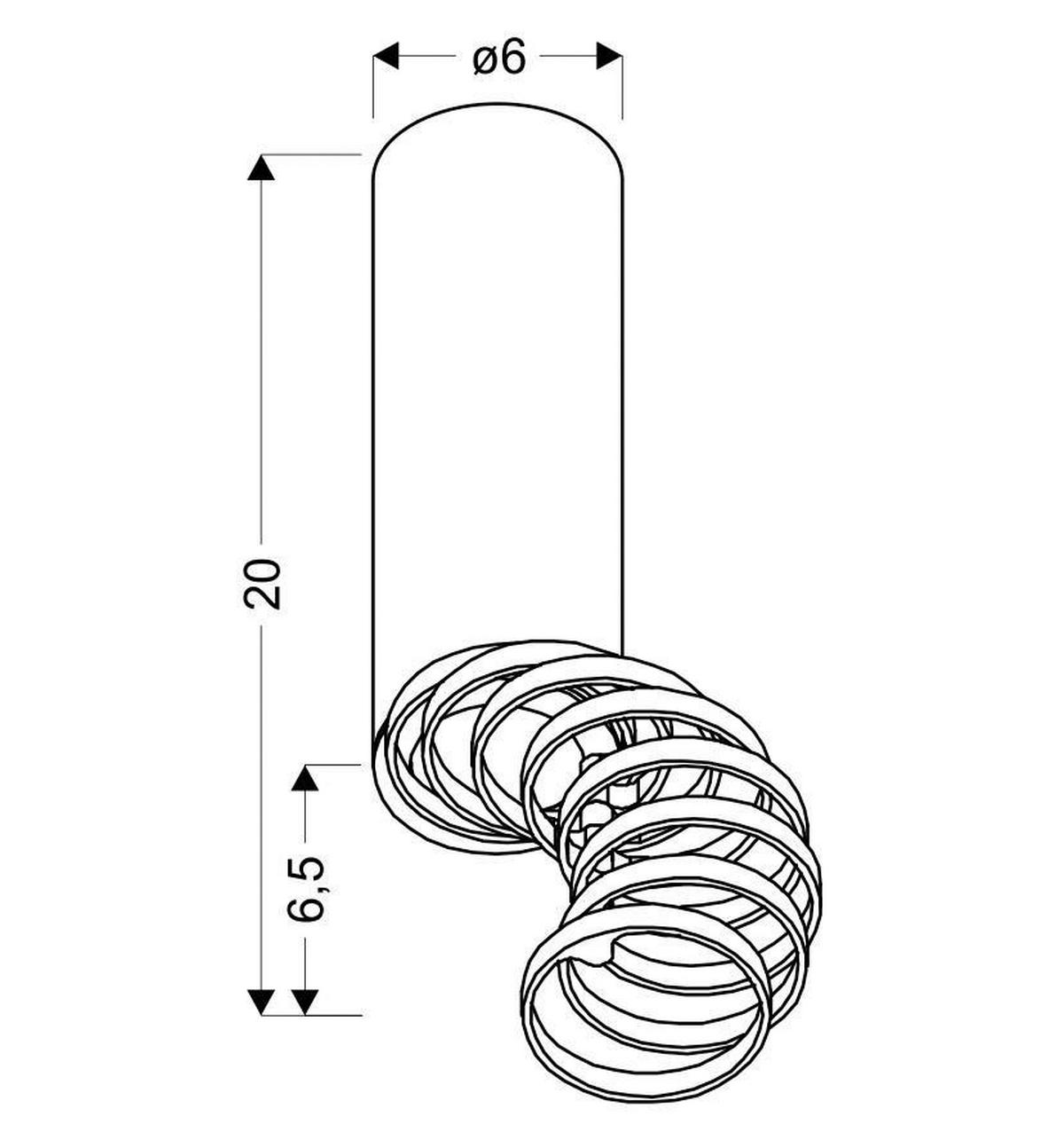 DECKENLEUCHTE    6/6/30 cm  - Weiß, Design, Metall (6/6/30cm)