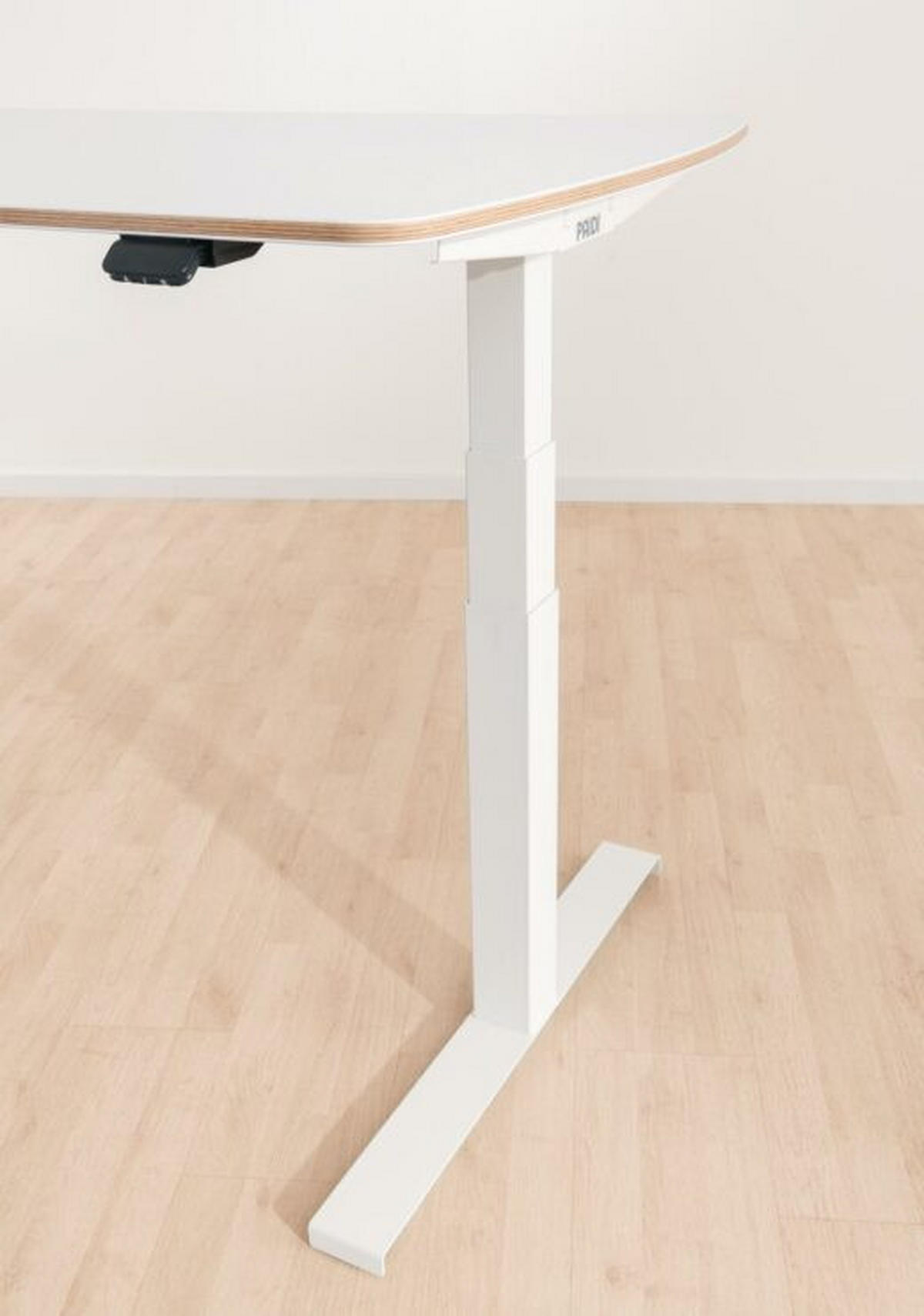 IFJÚSÁGI ÍRÓASZTAL  - tölgyfa/fehér, Konventionell, faalapú anyag/fém (150/75/62-127cm) - Paidi