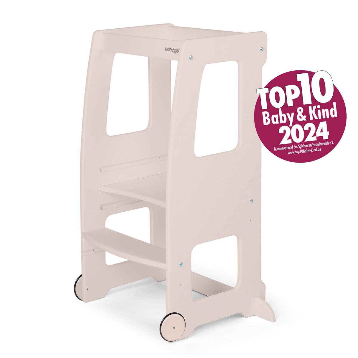 LERNTURM-ROLLEN  - Beige, Basics, Holz (9,2/9,2/1,8cm) - Tobi