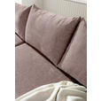 ECKSOFA Altrosa Flachgewebe  - Buchefarben/Altrosa, KONVENTIONELL, Holz/Textil (144/230cm) - Carryhome