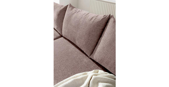 ECKSOFA Altrosa Flachgewebe - Buchefarben/Altrosa, KONVENTIONELL, Holz/Textil (144/230cm) - Carryhome