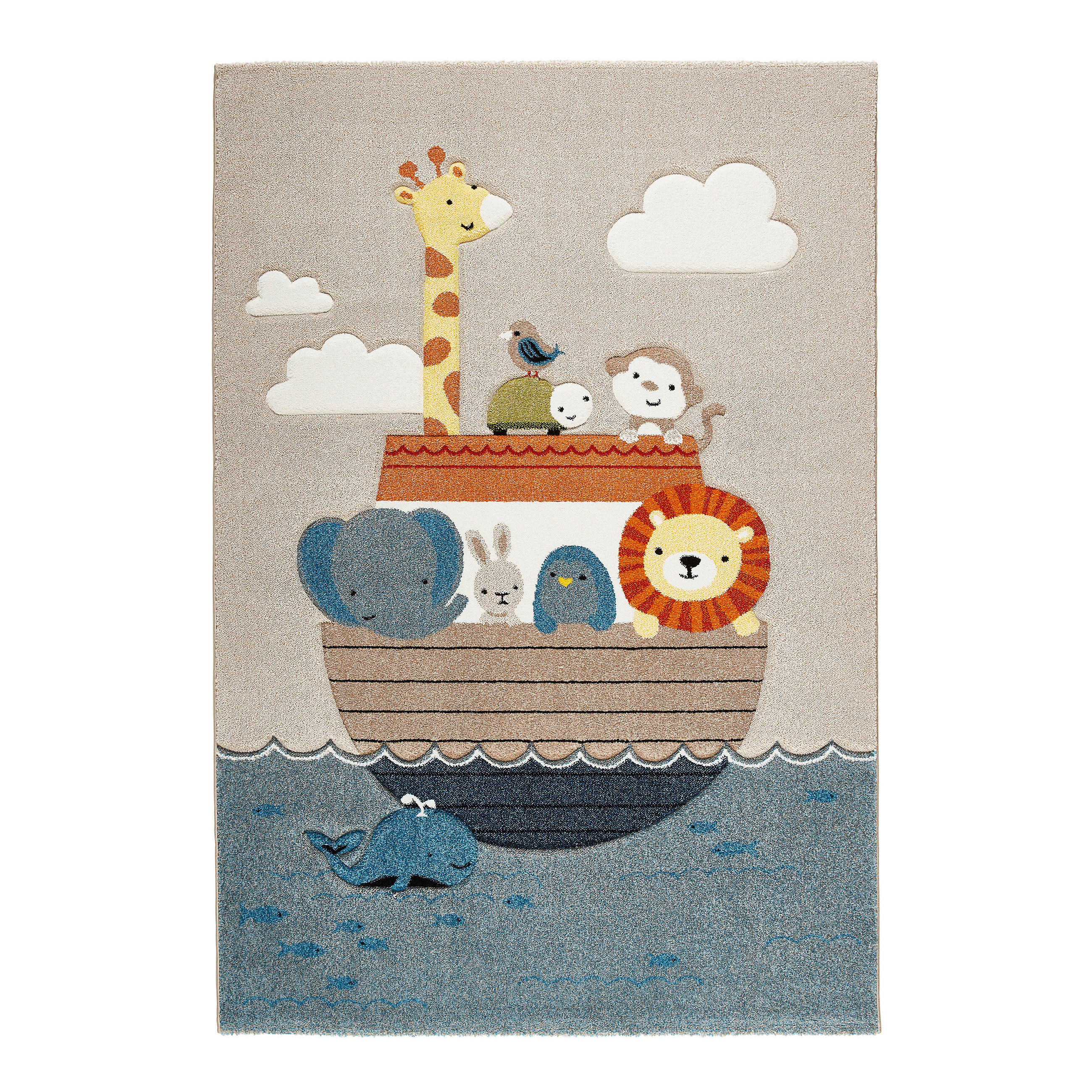 Ben'n'jen Kinderteppich Arche Noah Mehrfarbig 160x230 cm