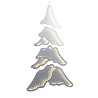 DEKOR FA - áttetsző, Lifestyle, műanyag (71/120/2cm) - X-Mas