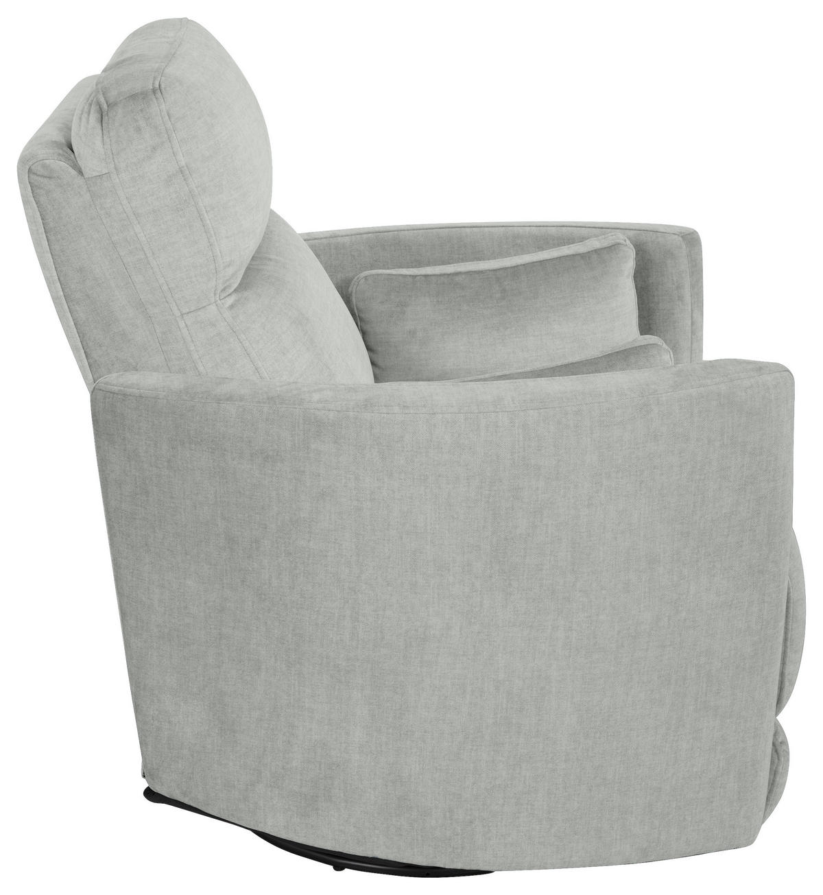 FERNSEHSESSEL  mit Zierkissen Webstoff Grau  - Schwarz/Grau, MODERN, Textil/Metall (91,4/101,6/96,5cm) - Livetastic