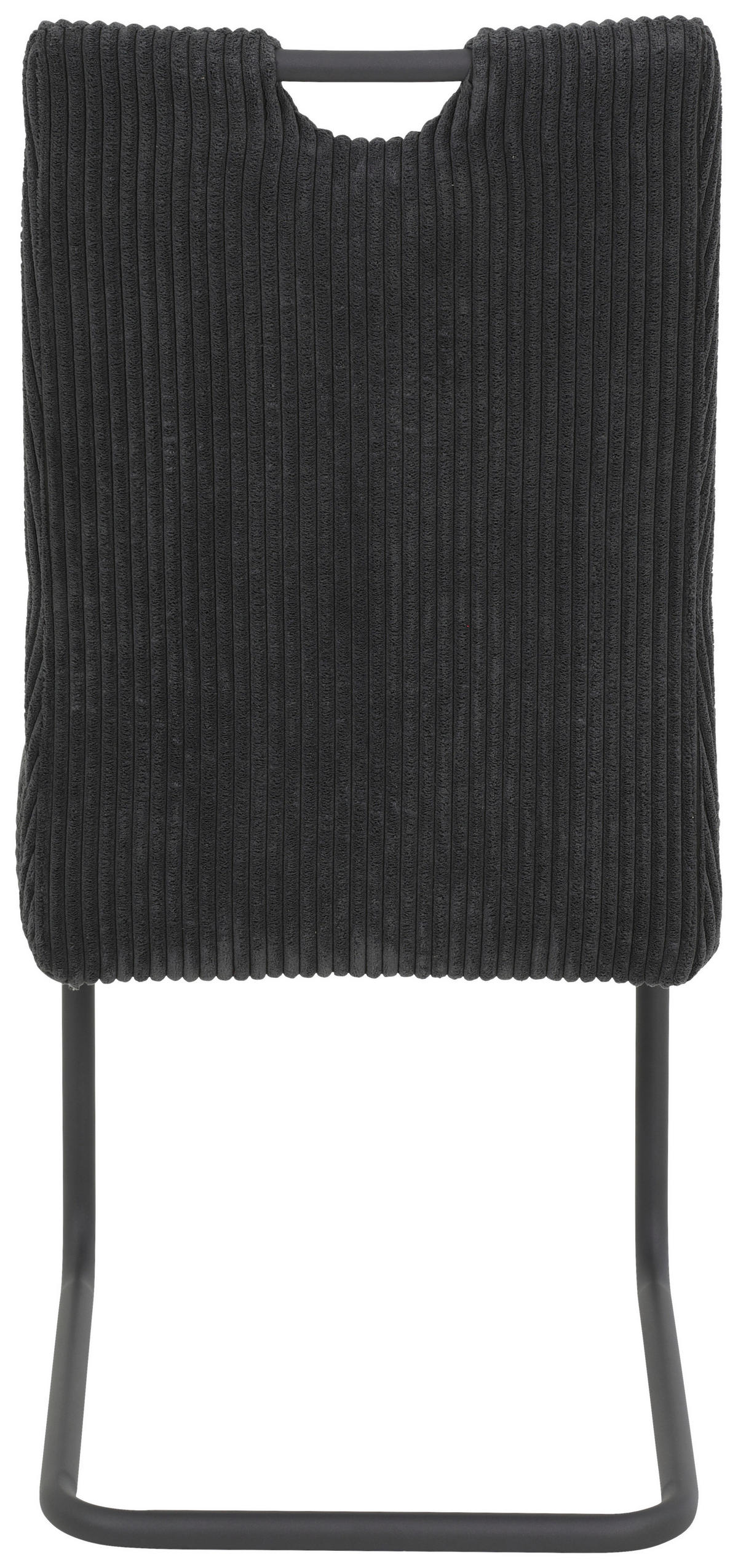 SCHWINGSTUHL  in Eisen Cord  - Anthrazit/Schwarz, MODERN, Textil/Metall (47/99/63cm) - Boxxx
