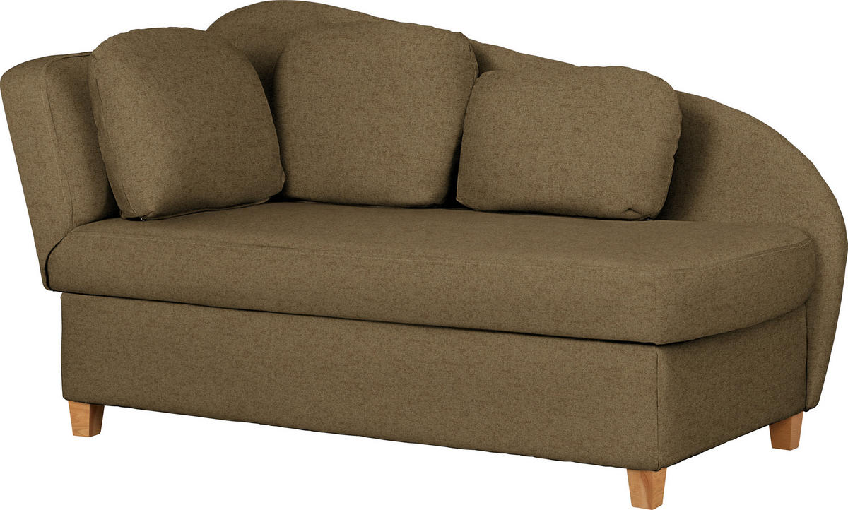 LIEGE in Chenille, Flachgewebe Olivgrün  - Olivgrün, Lifestyle, Holz/Textil (85/97/180cm) - Novel