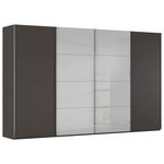 SCHWEBETÜRENSCHRANK 361/235/68 cm 4-türig  - Chromfarben, KONVENTIONELL, Glas/Holzwerkstoff (361/235/68cm) - Novel