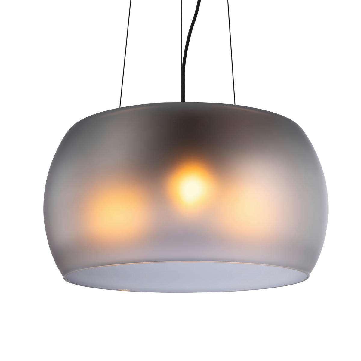 HÄNGELEUCHTE 40/120 cm  - Grau, Trend, Glas/Metall (40/120cm) - Collet's Monde