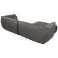 ECKSOFA in Lederlook Anthrazit  - Anthrazit/Schwarz, KONVENTIONELL, Kunststoff/Textil (175/278cm) - Carryhome