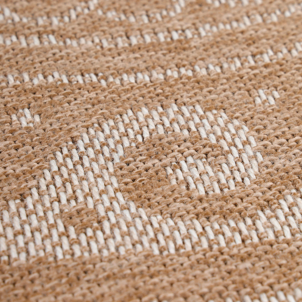 OUTDOORTEPPICH 120/120 cm Comilla Beige  - Beige, Basics, Textil (120/120cm) - Novel
