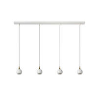 LED-HÄNGELEUCHTE Favori 100/10/100 cm  - Weiß, Design, Metall (100/10/100cm) - Lucide