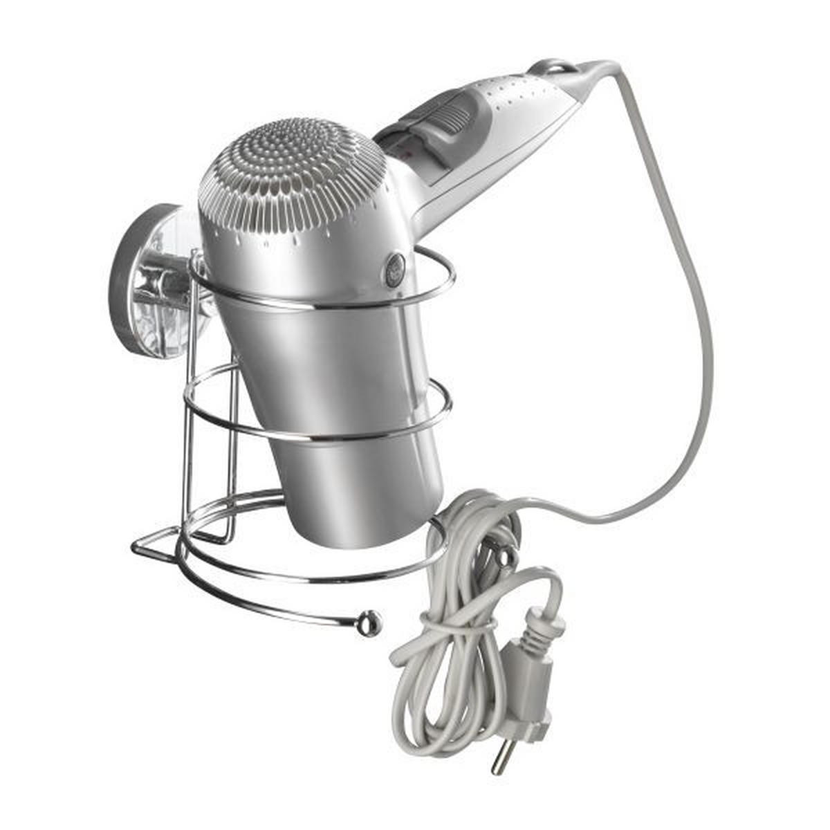 HAARTROCKNERHALTER  - Chromfarben, Basics, Metall - Wenko