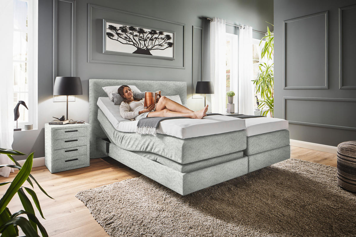 BOXSPRINGBETT 180/200 cm  in Naturfarben  - Naturfarben, Konventionell, Holz/Textil (180/200cm) - Dieter Knoll