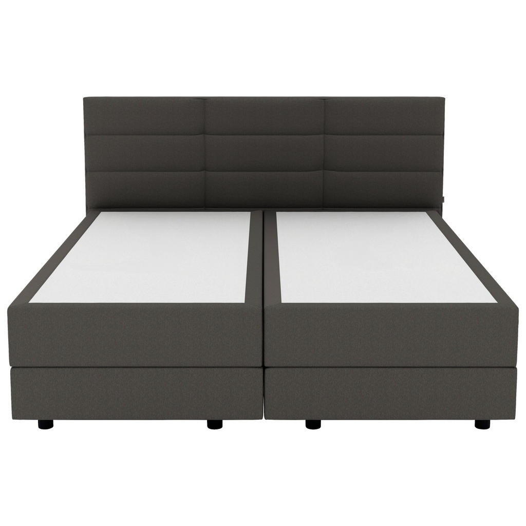 Thumbnail - Musterring Boxspringbett, Dunkelgrau, Textil, H3 + H4, 7-Zonen, Höhe ca. 22 cm, 180x200 cm, Dgm, Über- und Sondergrößen ...