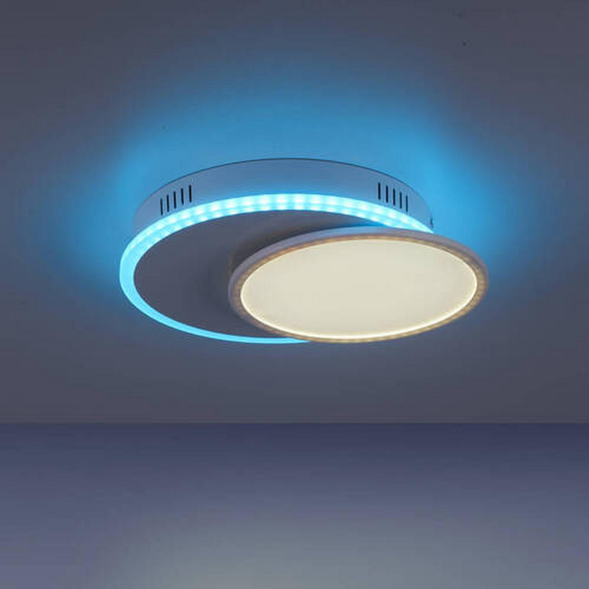 LED-Deckenleuchte 45/33/7,5 cm   - Weiß, Design, Kunststoff/Metall (45/33/7,5cm)