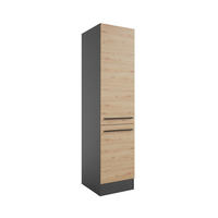 IZVLEČNA OMARA - črna/antracit, Design, umetna masa/leseni material (50/211/57cm) - P & B
