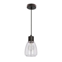 PENDELLEUCHTE 12/12/120 cm  - Transparent/Schwarz, KONVENTIONELL, Metall (12/12/120cm)