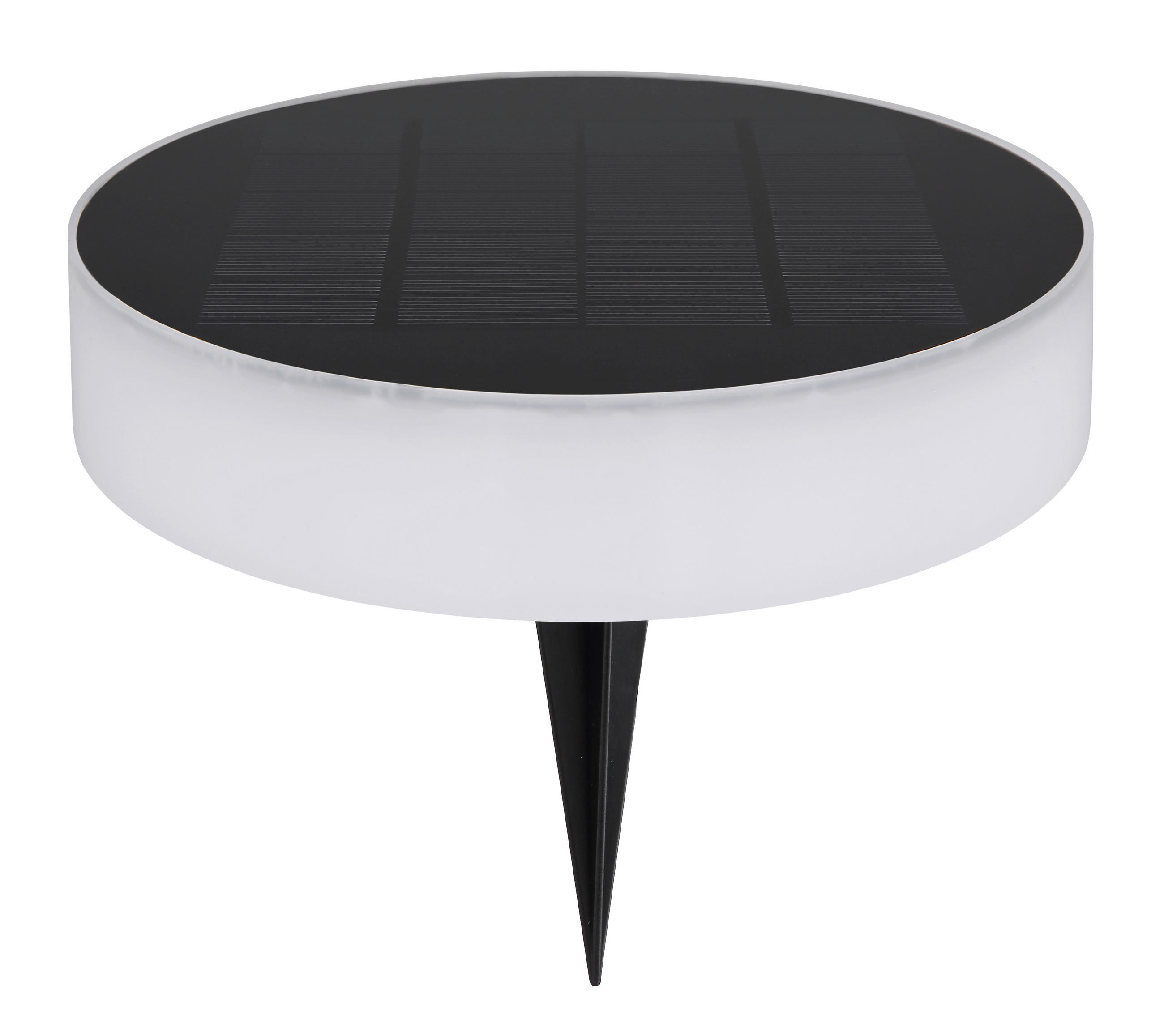 SOLCELLSLAMPA - opal/svart, Design, plast (15,3/56,1cm) - Globo