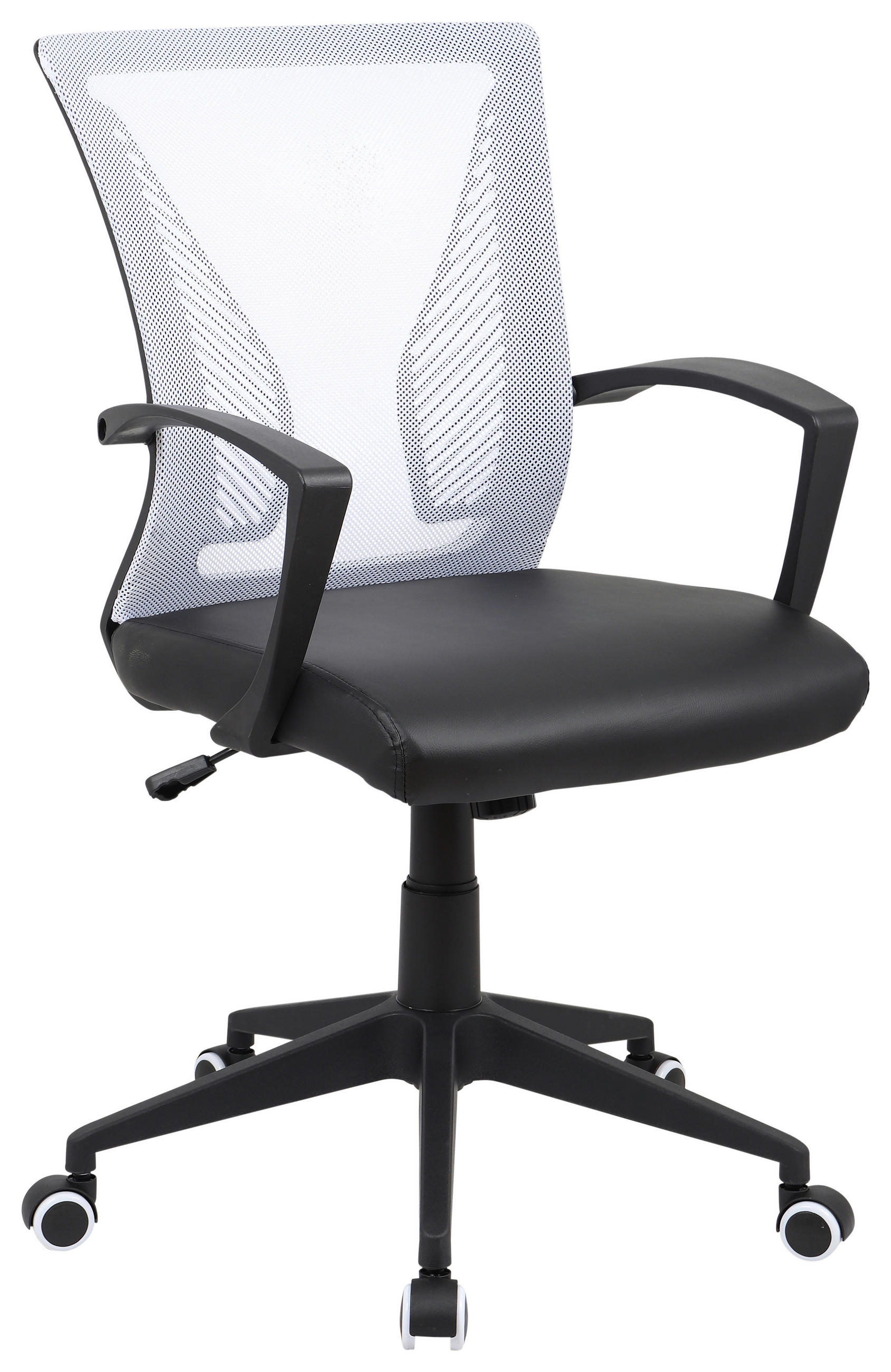 Scaun Rotativ, negru, alb