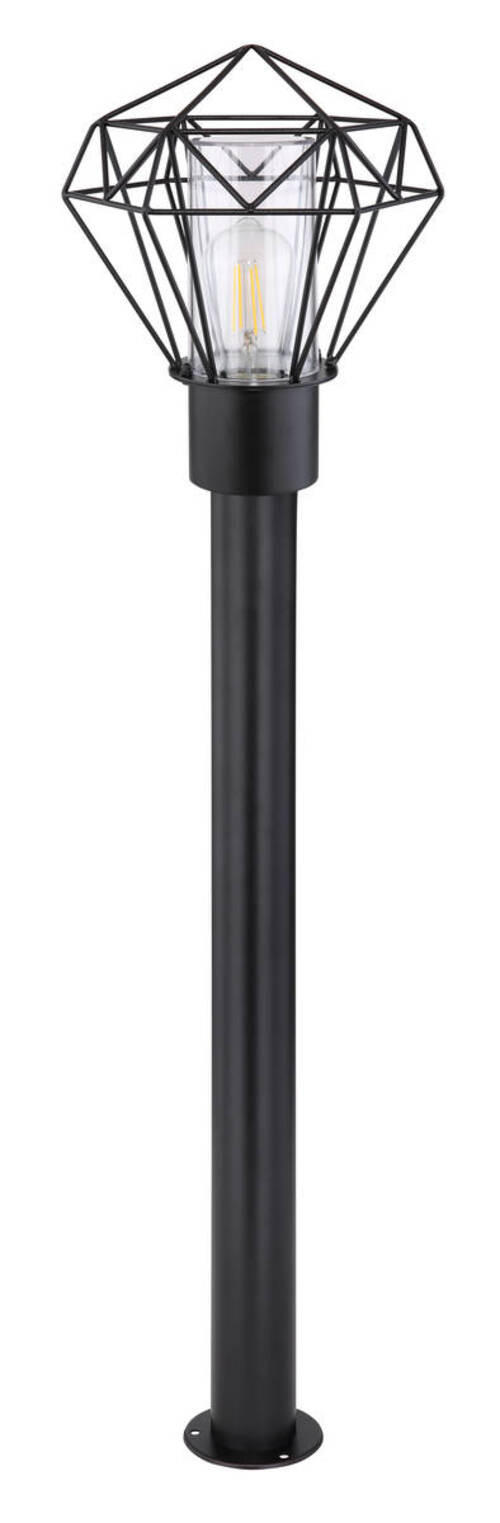 WEGELEUCHTE - Klar/Schwarz, Basics, Kunststoff/Metall (22,5/25,5/100cm) - Globo