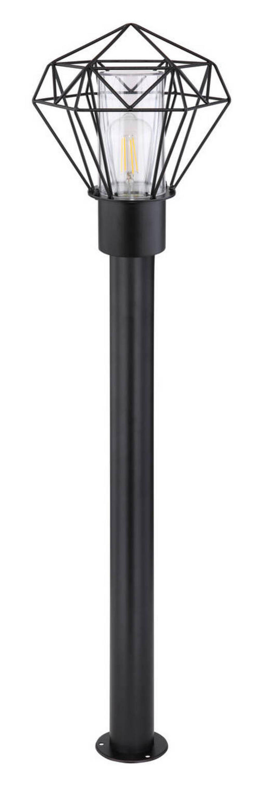 WEGELEUCHTE - Klar/Schwarz, Basics, Kunststoff/Metall (22,5/25,5/100cm) - Globo