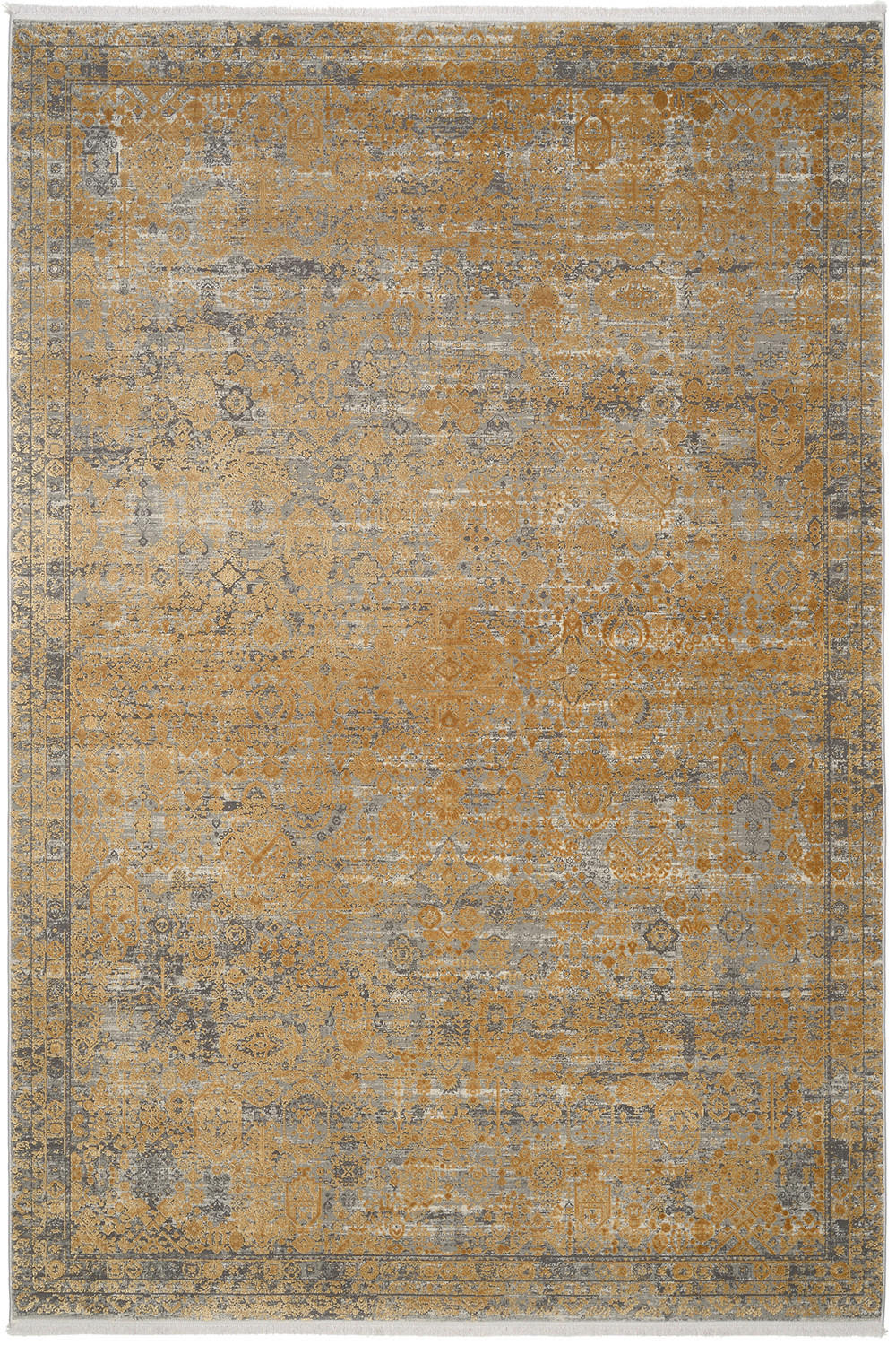 VINTAGE-TEPPICH 67/130 cm Colorè  - Goldfarben, LIFESTYLE, Textil (67/130cm) - Dieter Knoll