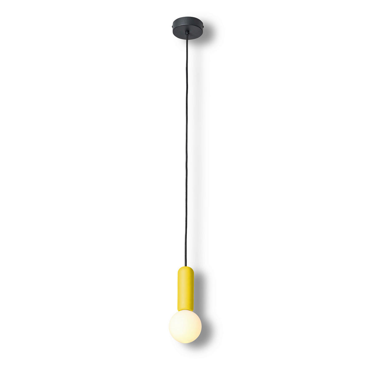 HÄNGELEUCHTE 10/120 cm   - Dunkelgelb, Basics, Stein (10/120cm) - Osram