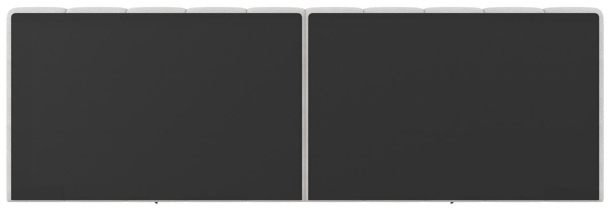 POLSTERBETT 200/200 cm  Beige  - Beige/Schwarz, Design, Holz/Kunststoff (200/200cm) - Carryhome