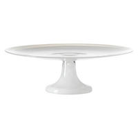 TORTENPLATTE 31/31/10 cm  - Weiß, Design, Glas (31/31/10cm) - Leonardo