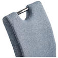 SCHWINGSTUHL in Eisen Webstoff - Chromfarben/Blau, Design, Textil/Metall (44/98/58cm) - Carryhome