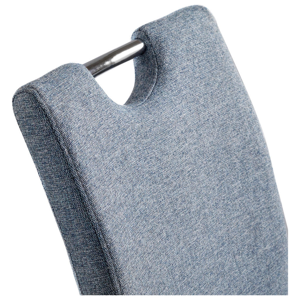 Thumbnail - Carryhome Schwingstuhl, Blau, Metall, Textil, C-Form, 44x98x58 cm, Stoffauswahl, mit Griff, Esszimmer, Stühle, Esszimmer...