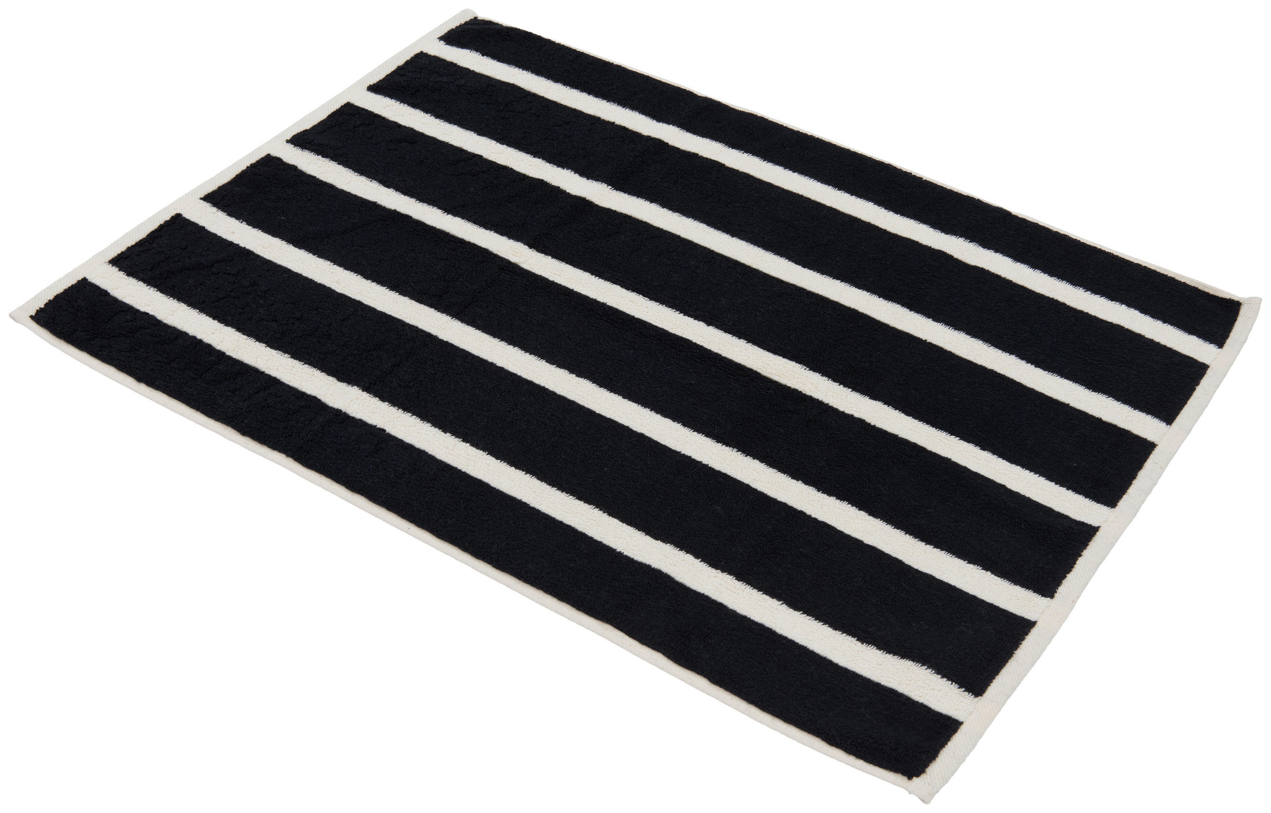 BADRUMSMATTA svart, ecru 50/70 cm  - svart/ecru, Klassisk, textil (50/70cm) - Dieter Knoll
