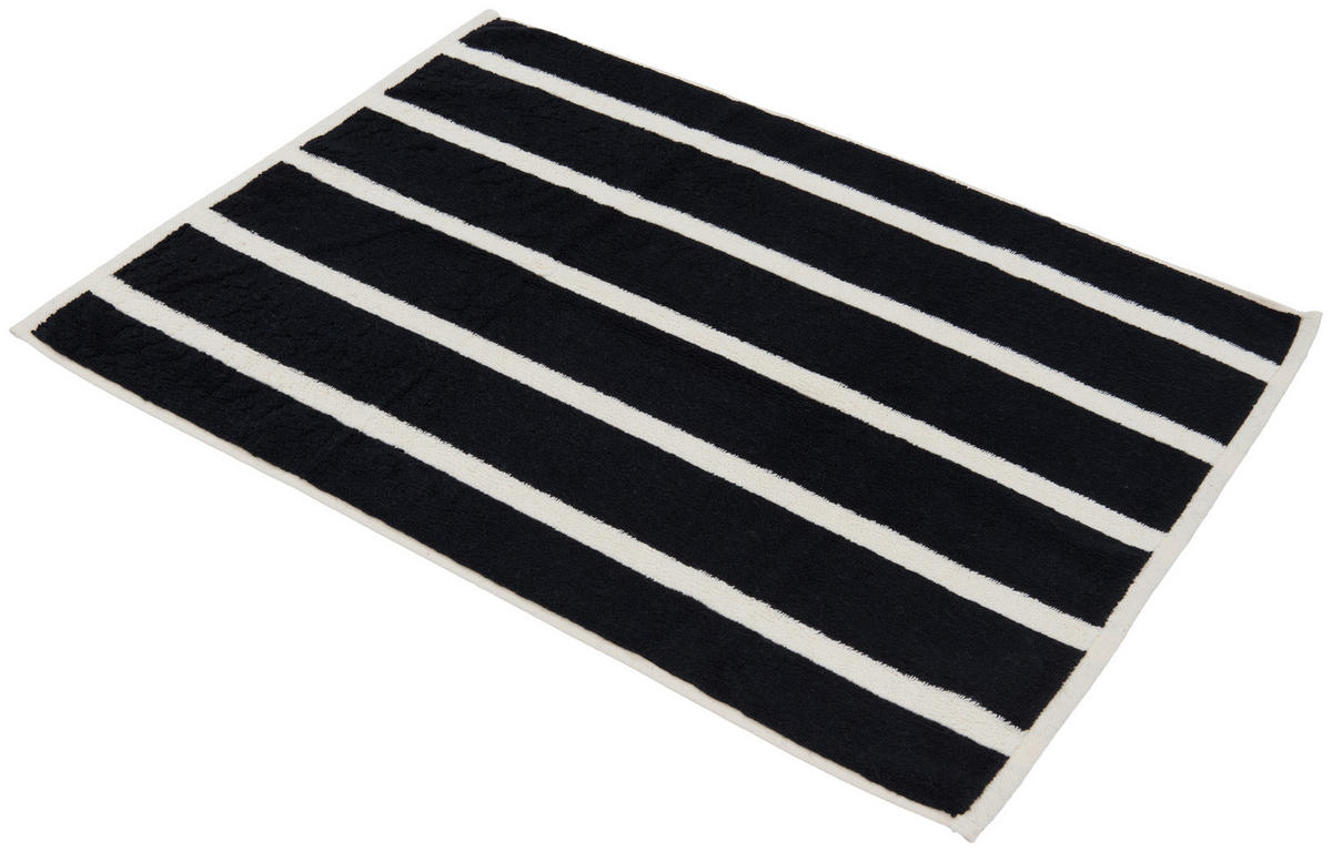 KÚPEĽŇOVÁ PREDLOŽKA, 50/70 cm - čierna/écru, Konventionell, textil (50/70cm) - Dieter Knoll