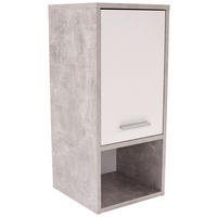 HÄNGESCHRANK 32/68/28 cm  - Chromfarben/Hellgrau, MODERN, Holzwerkstoff/Kunststoff (32/68/28cm) - MID.YOU
