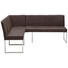 ECKBANK 200/160 cm in Braun, Edelstahlfarben - Edelstahlfarben/Braun, Design, Textil/Metall (200/160cm) - Dieter Knoll ECKBANK 200/160 cm in Braun, Edelstahlfarben - Edelstahlfarben/Braun, Design, Textil/Metall (200/160cm) - Dieter Knoll