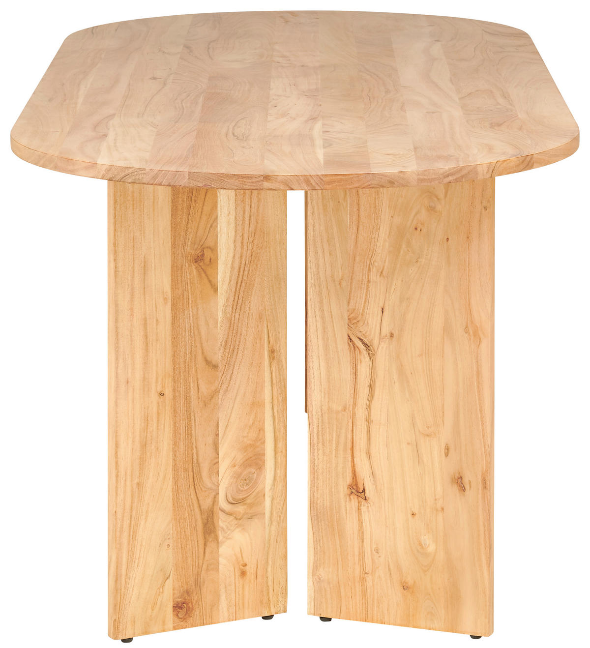 ESSTISCH Akazie vollmassiv oval Akaziefarben  - Akaziefarben, MODERN, Holz (200/76/90cm) - MID.YOU