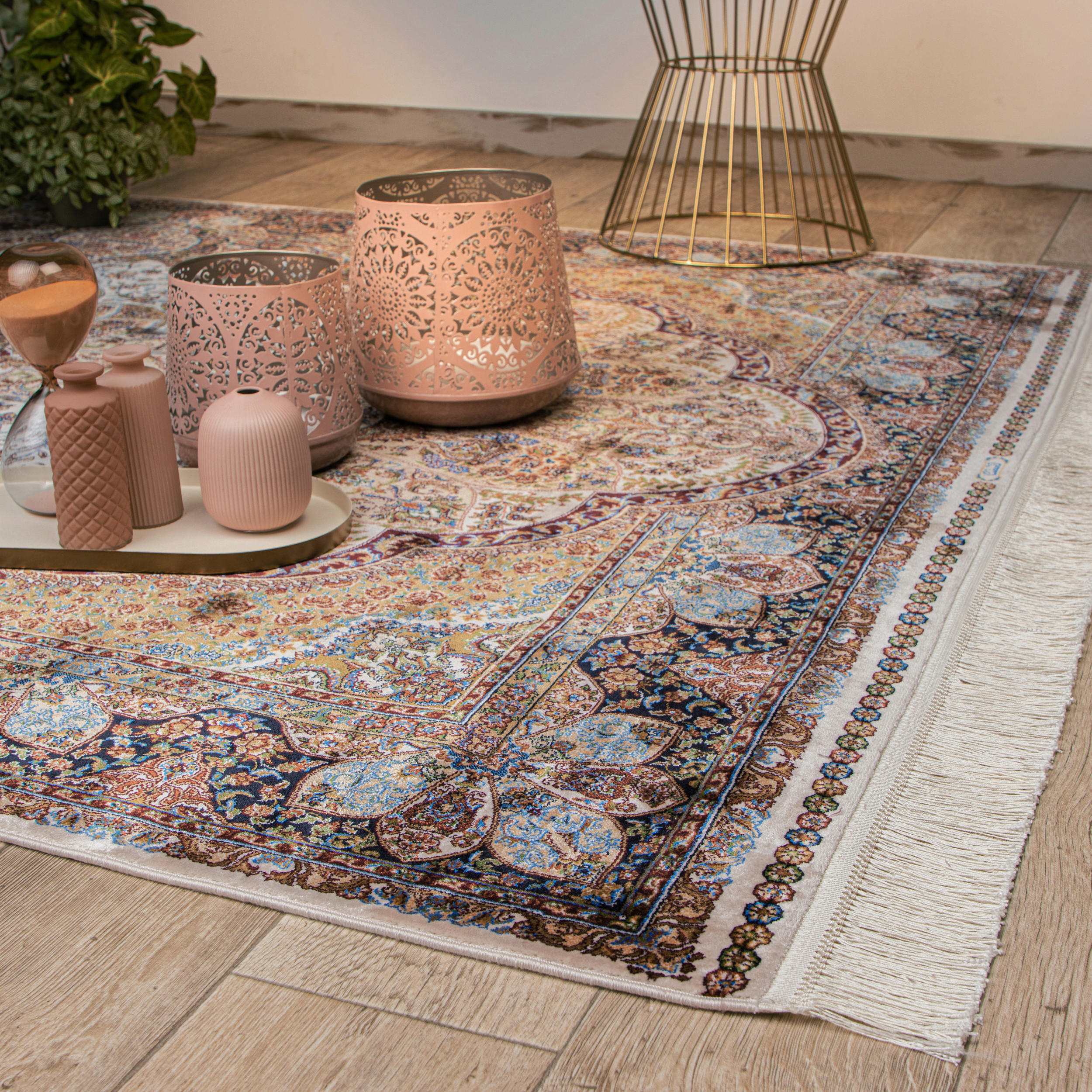 VINTAGE-TEPPICH 140/200 cm My Babylon of Obsession Creme, Hellbraun  - Hellbraun/Creme, LIFESTYLE, Textil (140/200cm) - Obsession