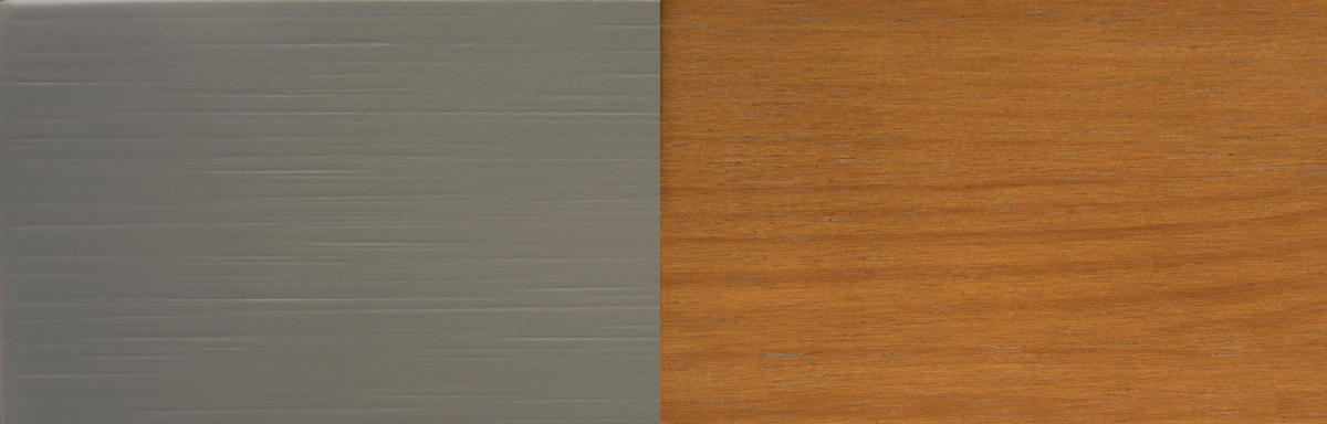 REGAL Pinie massiv Grau  - Bronzefarben/Grau, LIFESTYLE, Holz/Metall (117/238,5/46,5cm) - Livetastic