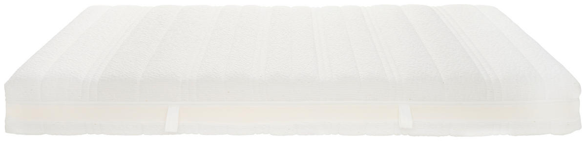 Kaltschaummatraze MATRIX 90/200 cm, Höhe ca.: 21 cm, H3 = fest, 7-Zonen - Weiß, Textil (90/200cm) - Sembella
