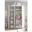 BABYKLEIDERSCHRANK Pulni  - Graphitfarben/Weiß, Basics, Holzwerkstoff/Kunststoff (137/195,5/56cm) - My Baby Lou