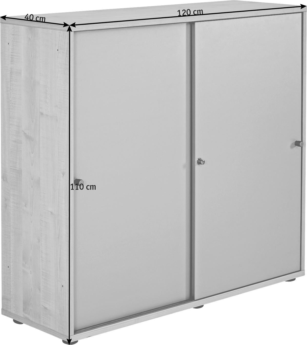 AKTENSCHRANK Ahornfarben - Ahornfarben, KONVENTIONELL, Holzwerkstoff (120/110/40cm) - Venda