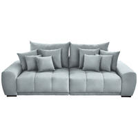 BIGSOFA in Feincord Mintgrün  - Schwarz/Mintgrün, Konventionell, Holz/Textil (280/67/120cm) - Carryhome