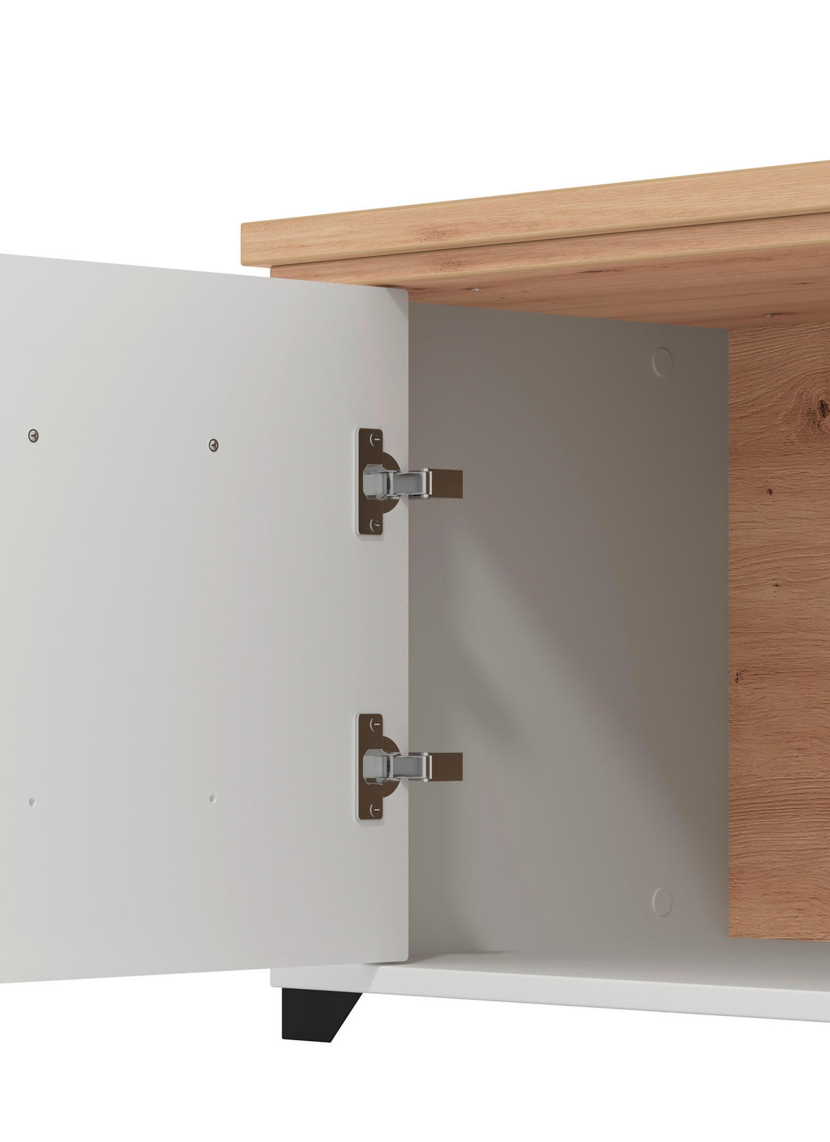 GARDEROBE 5-teilig  in 260/194,5/41 cm  - Weiß/Eiche Artisan, Basics, Holzwerkstoff (260/194,5/41cm) - Carryhome