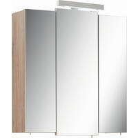 SPIEGELSCHRANK 68/73/20 cm  - Eichefarben, Basics, Glas/Holzwerkstoff (68/73/20cm) - Xora