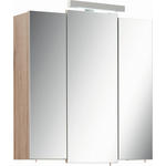 SPIEGELSCHRANK 68/73/20 cm  - Eichefarben, Basics, Glas/Holzwerkstoff (68/73/20cm) - Xora