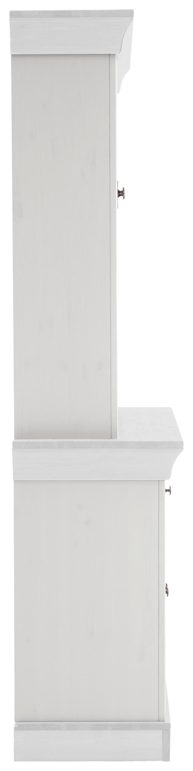 BUFFET 108/197/45 cm  in Weiß  - Weiß/Kupferfarben, ROMANTIK / LANDHAUS, Glas/Holz (108/197/45cm) - Boxxx