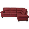 ECKSOFA  in Kombination Echtleder/Lederlook Rot  248/201 cm  - Rot, KONVENTIONELL, Leder/Kunststoff (248/201cm) - Livetastic