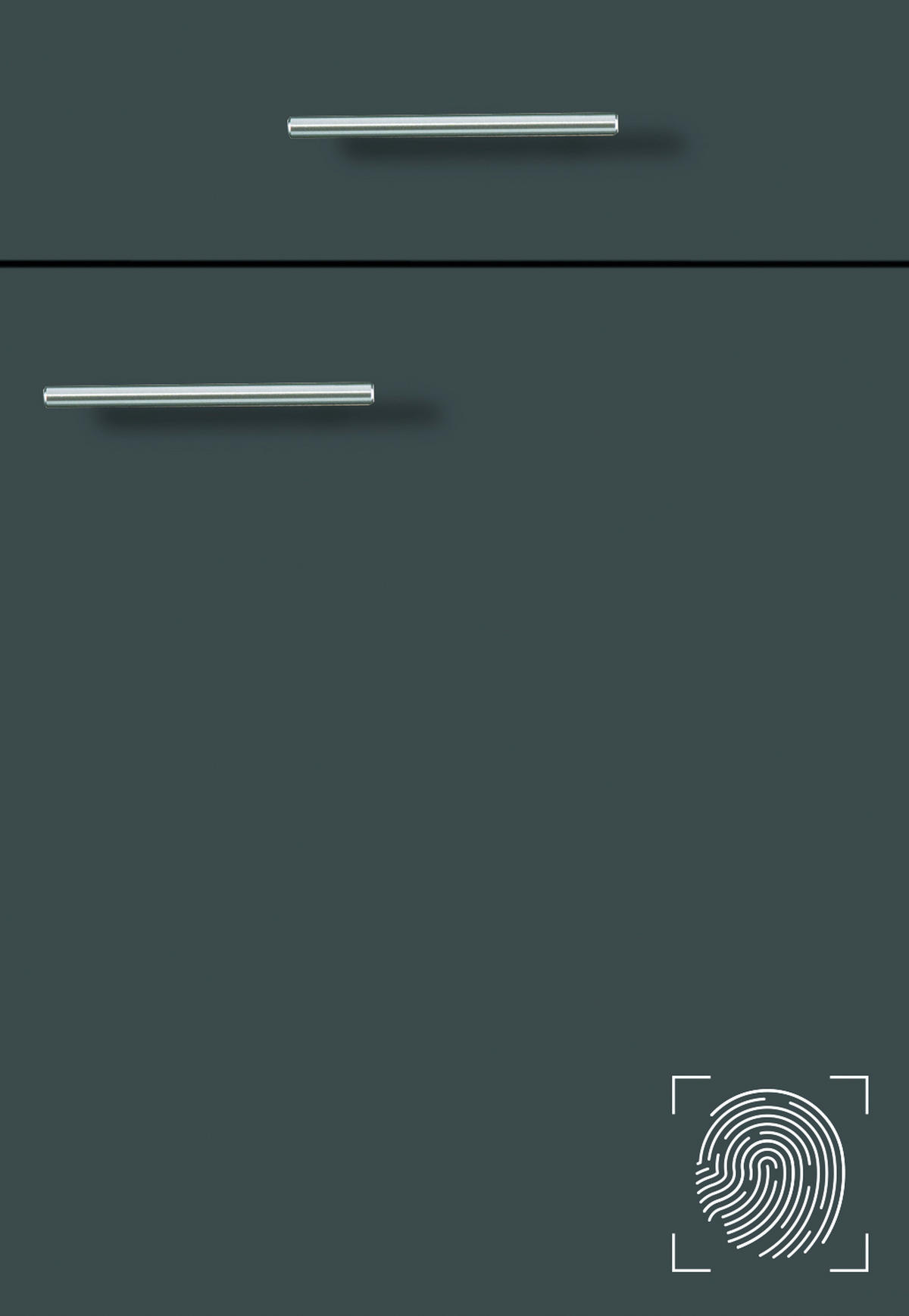 ECKKÜCHE 240/120 cm  in Graphitfarben  - Edelstahlfarben/Hellgrau, KONVENTIONELL, Glas/Holzwerkstoff (240/120cm) - Venda