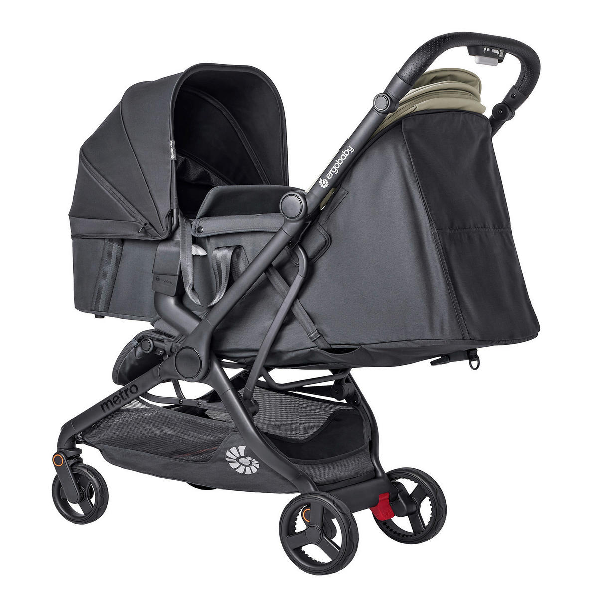 KOŠARA ZA SPAVANJE  METRO 3   - crna, Basics (77/36/57cm) - Ergobaby