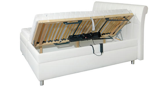 POLSTERBETT 180/200 cm in Anthrazit - Anthrazit/Silberfarben, KONVENTIONELL, Holz/Textil (180/200cm) - Esposa